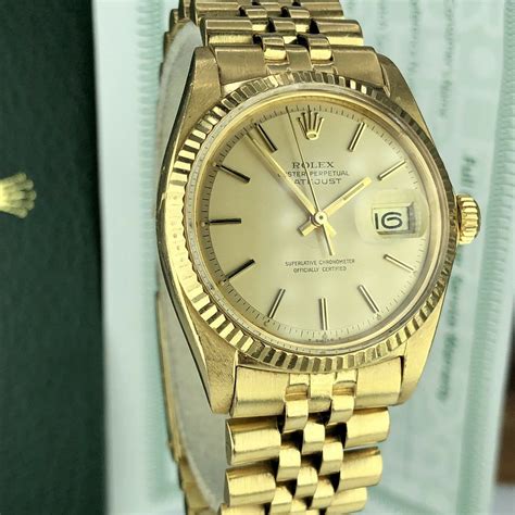 1972 rolex datejust 1601 gold|rolex oyster perpetual datejust 1601.